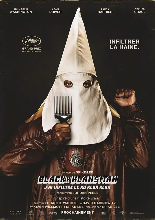 BlacKkKlansman : J'ai infiltré le Ku Klux Klan Streaming