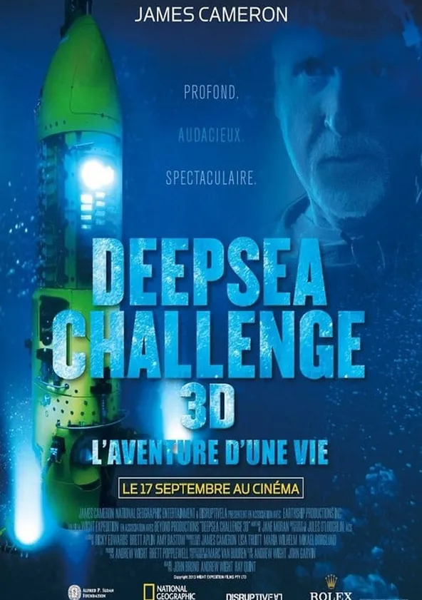 Deepsea Challenge 3D, l'aventure d'une vie Streaming